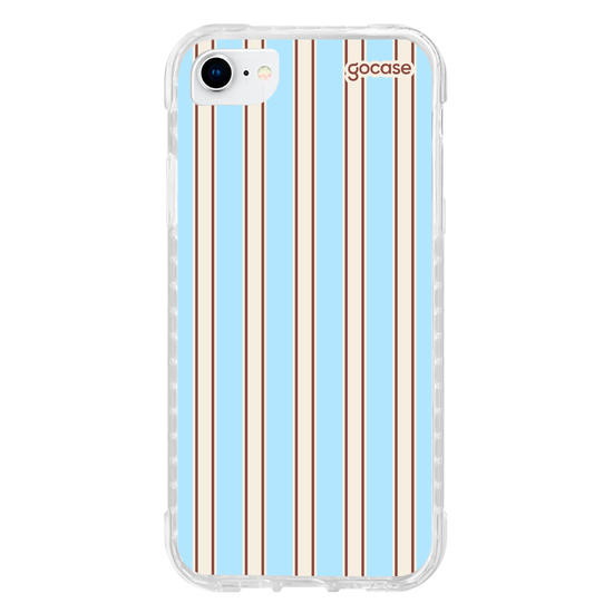 Capinha para celular  Preppy Blue Stripes