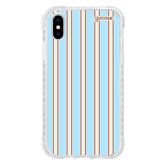 Capinha para celular  Preppy Blue Stripes