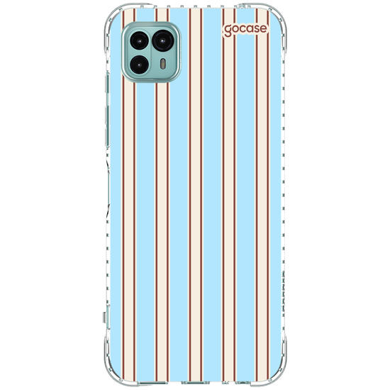Capinha para celular  Preppy Blue Stripes