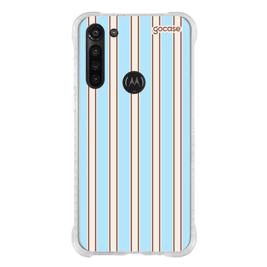 Capinha para celular  Preppy Blue Stripes
