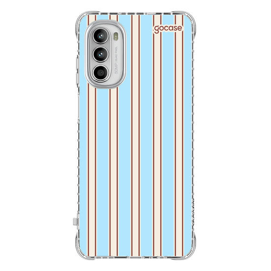 Capinha para celular  Preppy Blue Stripes