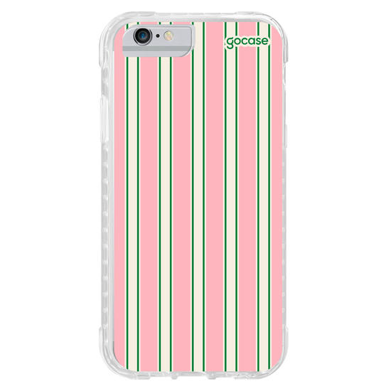 Capinha para celular  Preppy Pink Stripes