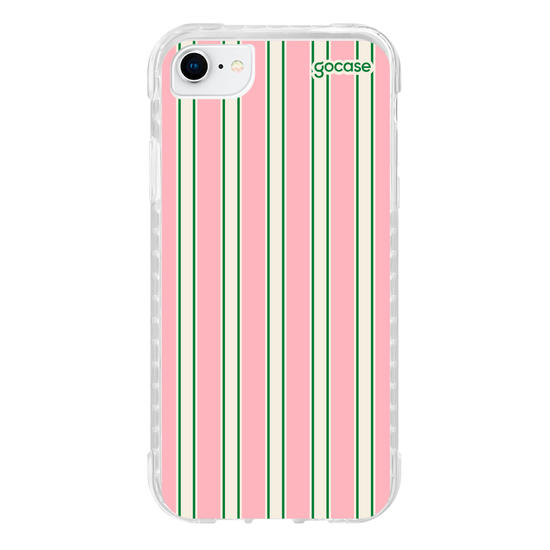 Capinha para celular  Preppy Pink Stripes