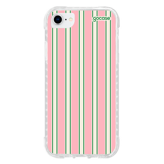 Capinha para celular  Preppy Pink Stripes