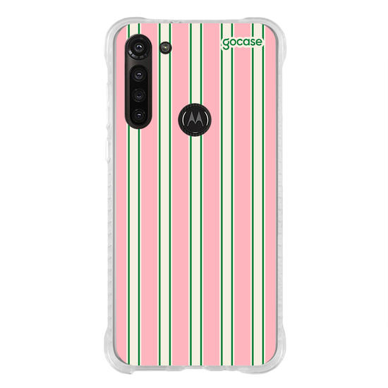 Capinha para celular  Preppy Pink Stripes
