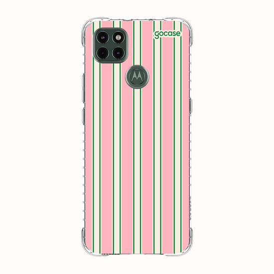Capinha para celular  Preppy Pink Stripes
