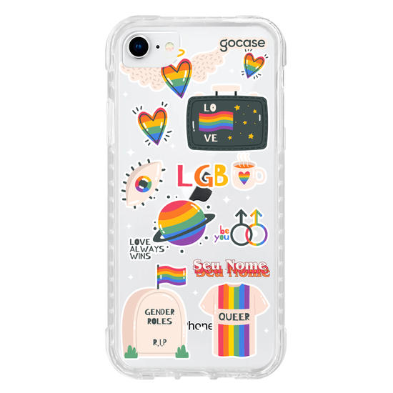 Capinha para celular Pride Stickers