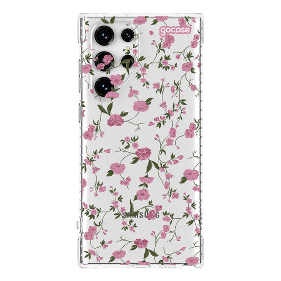 Capinha para celular Primavera Rosa Clean