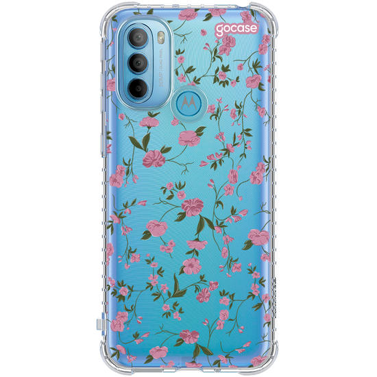 Capinha para celular Primavera Rosa Clean