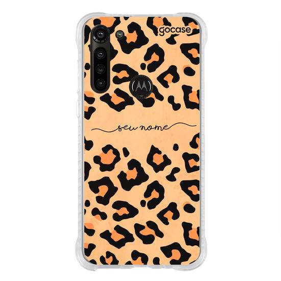 Capinha para celular Animal Print Customizável - Onça Capinha para celular Animal Print Customizável - Onça