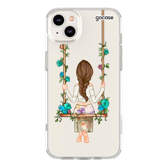 Capinha para celular Garota Floral