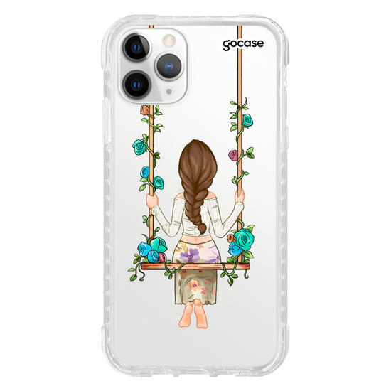 Capinha para celular Garota Floral