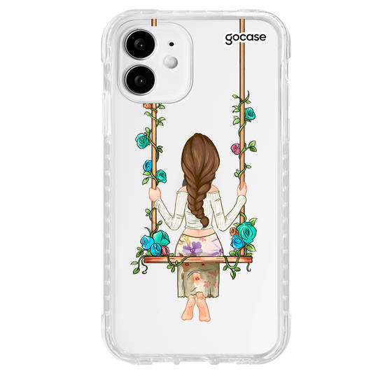Capinha para celular Garota Floral