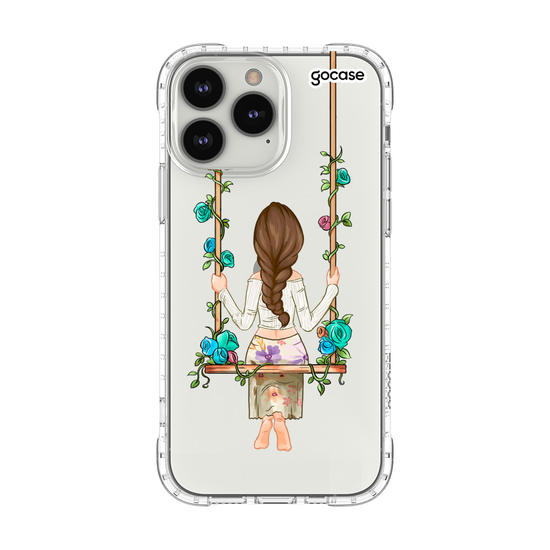 Capinha para celular Garota Floral