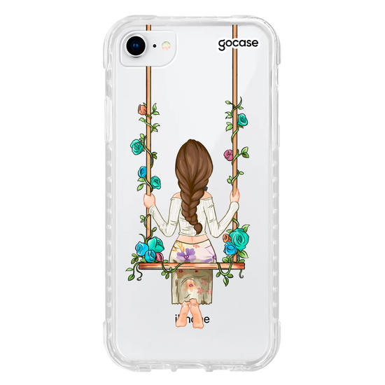 Capinha para celular Garota Floral
