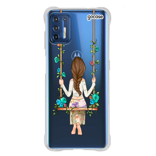 Capinha para celular Garota Floral
