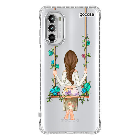 Capinha para celular Garota Floral