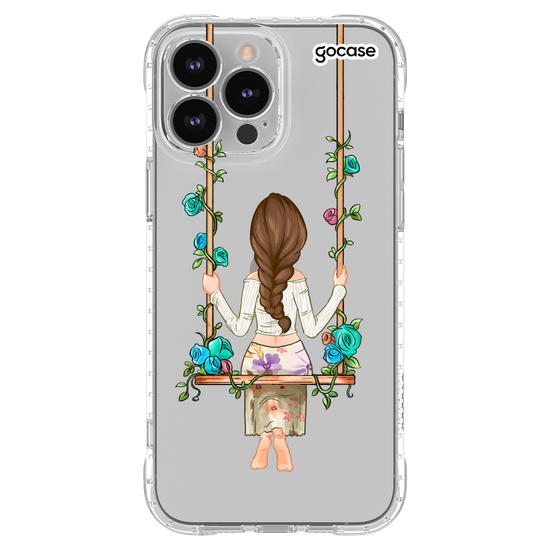 Capinha para celular Garota Floral