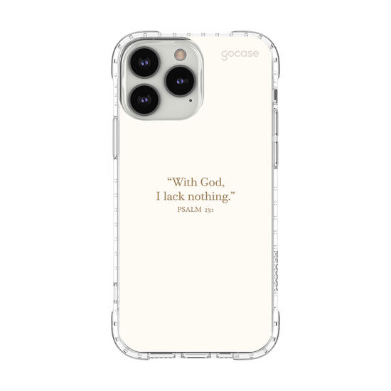 Capinha para celular  Psalm 23:1 - "With God, I Lack Nothing"