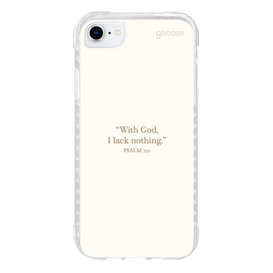 Capinha para celular  Psalm 23:1 - "With God, I Lack Nothing"