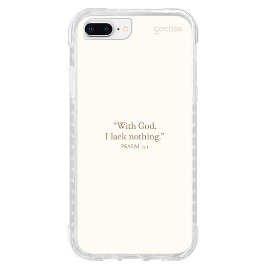 Capinha para celular  Psalm 23:1 - "With God, I Lack Nothing"