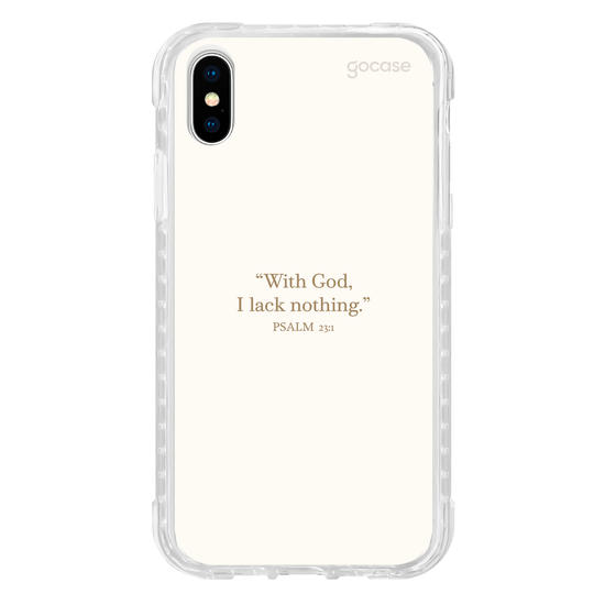 Capinha para celular  Psalm 23:1 - "With God, I Lack Nothing"