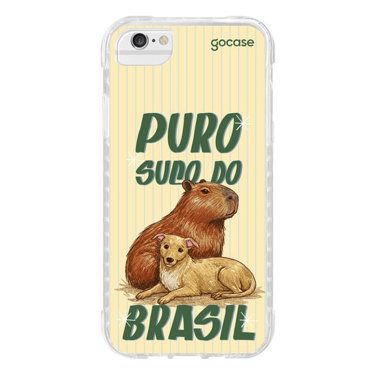 Capinha para celular  Puro Suco do Brasil - Capivara e Caramelo