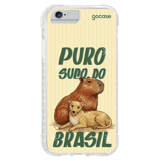Capinha para celular  Puro Suco do Brasil - Capivara e Caramelo