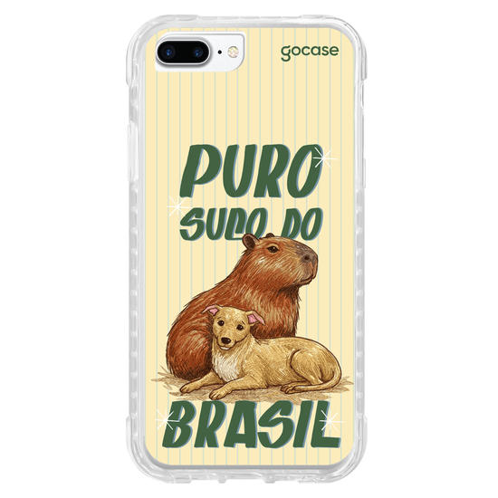 Capinha para celular  Puro Suco do Brasil - Capivara e Caramelo