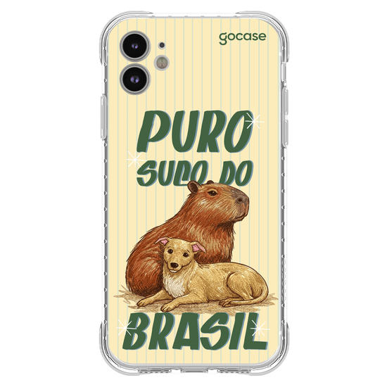 Capinha para celular  Puro Suco do Brasil - Capivara e Caramelo