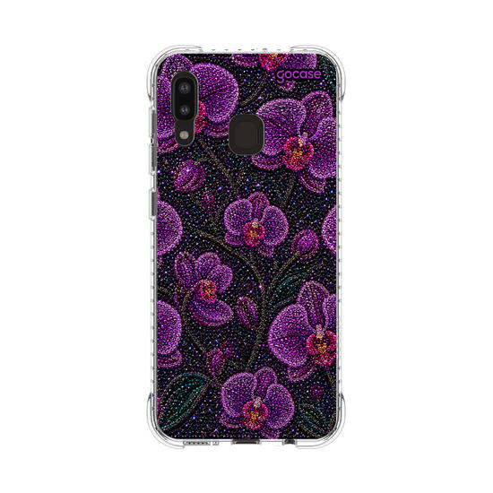 Capinha para celular  Purple Orchids Garden