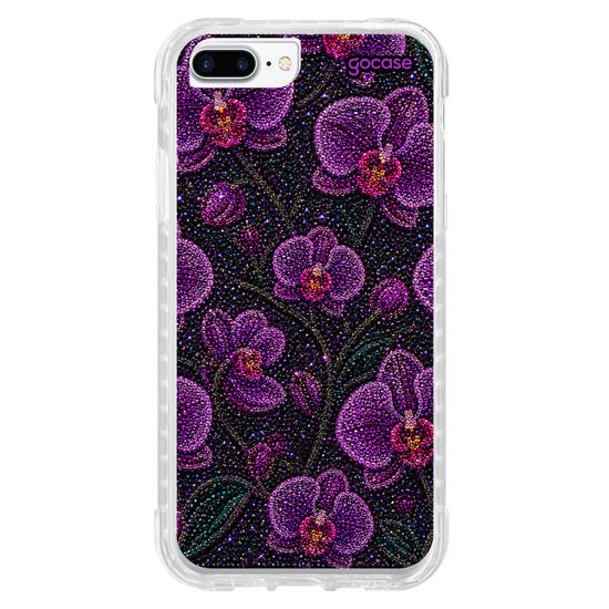 Capinha para celular  Purple Orchids Garden