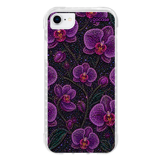 Capinha para celular  Purple Orchids Garden