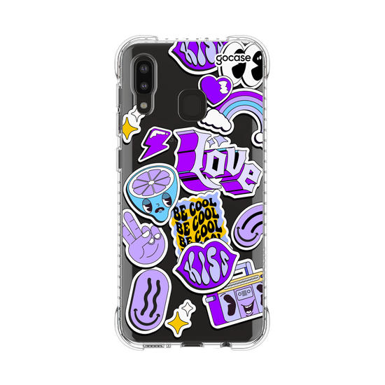 Capinha para celular  Purple Vibes Stickers