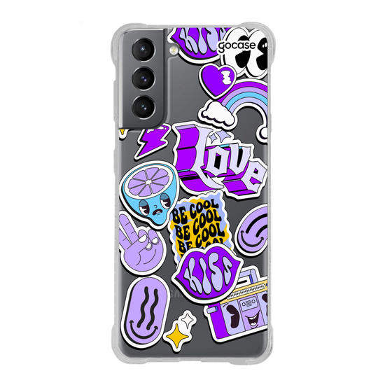Capinha para celular  Purple Vibes Stickers