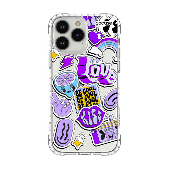 Capinha para celular  Purple Vibes Stickers