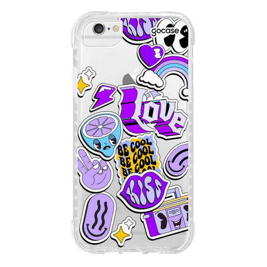 Capinha para celular  Purple Vibes Stickers