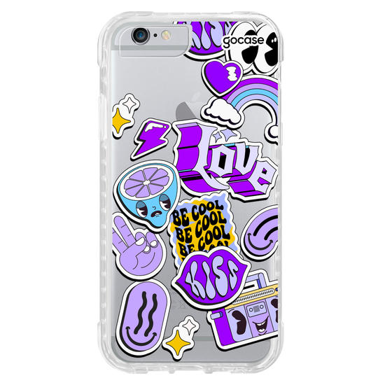 Capinha para celular  Purple Vibes Stickers