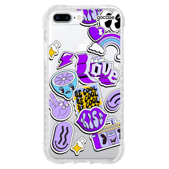 Capinha para celular  Purple Vibes Stickers