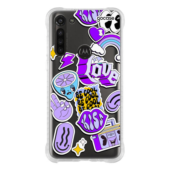 Capinha para celular  Purple Vibes Stickers