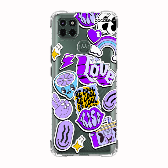 Capinha para celular  Purple Vibes Stickers