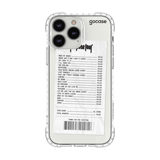 Capinha para celular Tour Receipt 