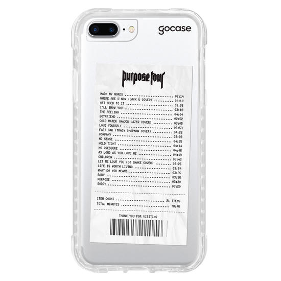 Capinha para celular Tour Receipt 