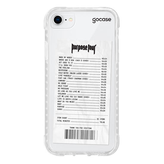 Capinha para celular Tour Receipt 