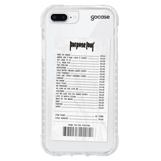 Capinha para celular Tour Receipt 