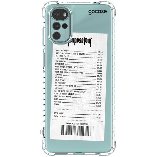 Capinha para celular Tour Receipt 