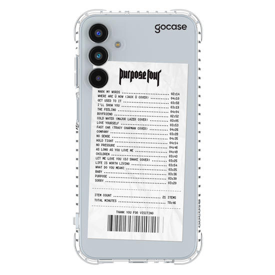 Capinha para celular Tour Receipt 