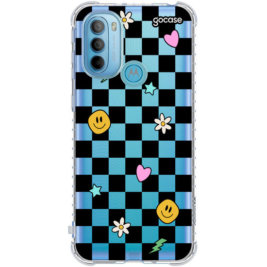 Capinha para celular  Quadriculado Cool Smile