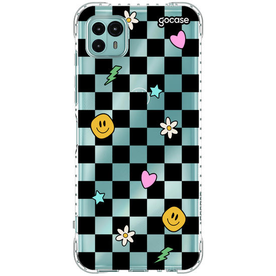 Capinha para celular  Quadriculado Cool Smile