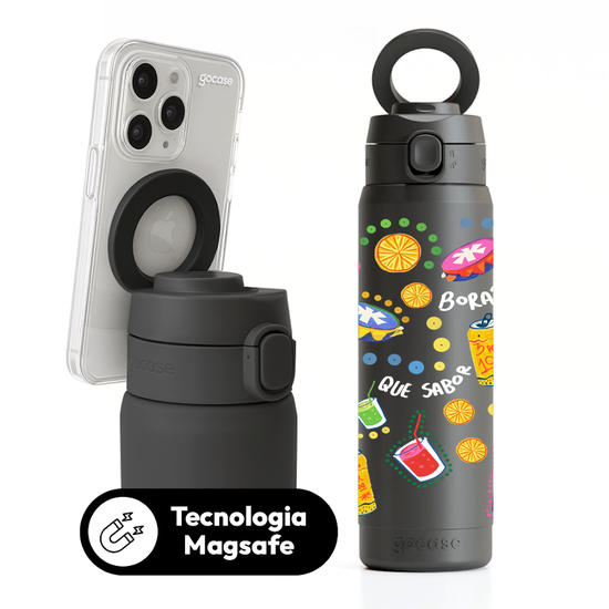 Garrafa Térmica Magsafe + Ebook - Que Sabor - Pattern